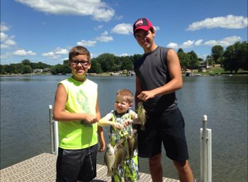 Kids Fishing On Lake Panorama